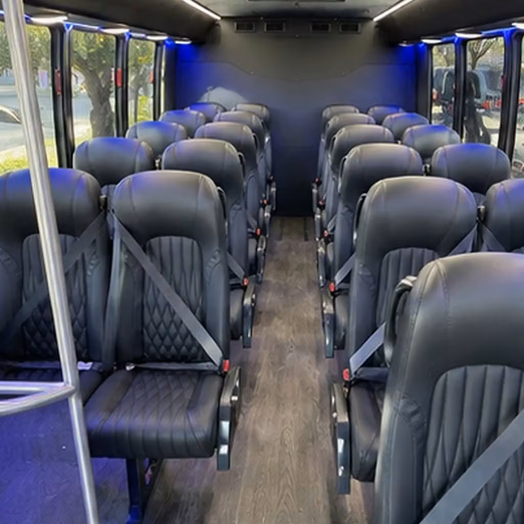 28 passenger minibus interior
