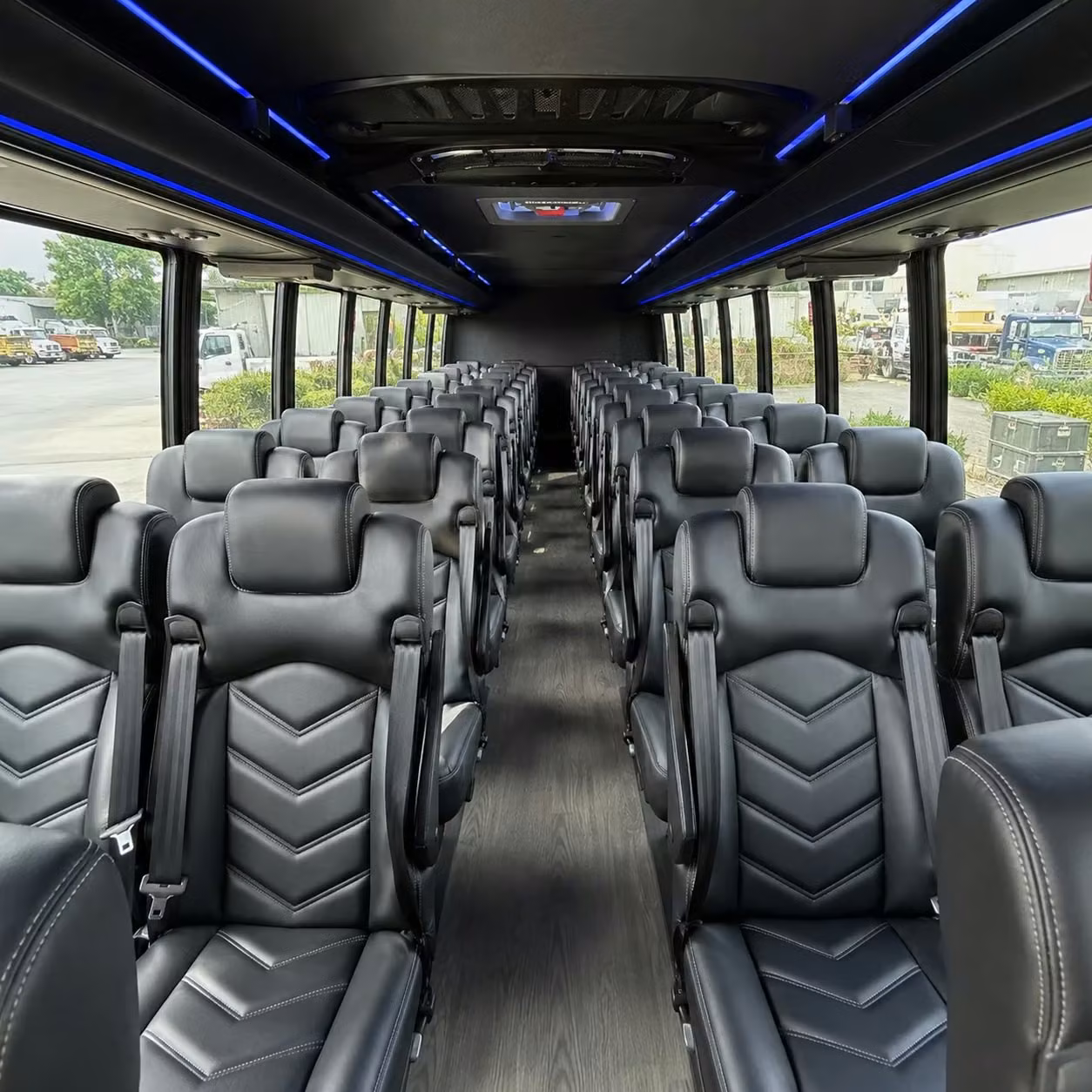 35 passenger minibus inside